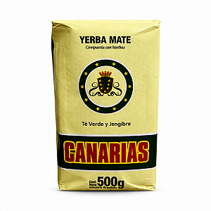 Erva-Mate Canarias Chá Verde Gengibre 500g – Padrão Uruguaio