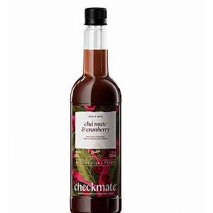 CheckMate Chá Mate Tostado Concentrado Sabor Cranberry 750ml