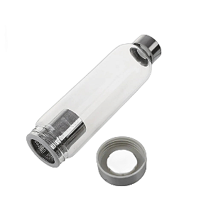 Squeeze Garrafa De Vidro Infusor Inox Neoprene 550ml