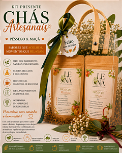 Kit Presente Chá Artesanal – Prosa de Maçã+Prosa de Pêssego