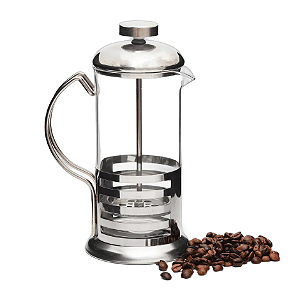 Cafeteira Francesa Prensa Cremeira Cafe de Inox e Vidro 350 ml