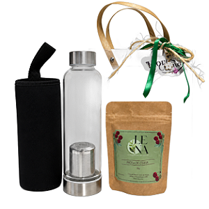 Garrafa Infusora 500ml com Chá de Cereja 30g