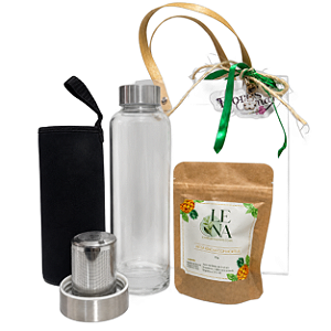 Garrafa Infusora 500ml com Chá de Abacaxi 30g