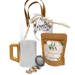 Kit Presente Chá de Laranja com Caneca e Infusor