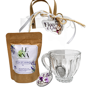 Kit Presente Chá de Lavanda com Caneca e Infusor