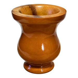 Cuia de Madeira Pônei Caramelo para Chimarrão Médio