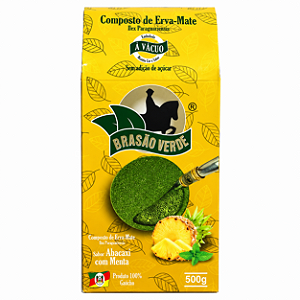 Erva Mate Brasão Verde Abacaxi com Menta 500g Chimarrão