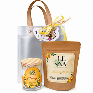 Kit Presente Chá Prosa Maracujá 20g com Vela Aromática 60g