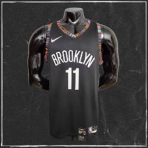 Jersey NBA Brooklyn Nets Kyrie Irving #11 Swingman - Preta