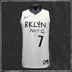 Jersey NBA Brooklyn Nets Kevin Durant #7 Swingman - Branca