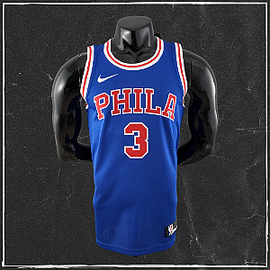 Jersey NBA Sixers Philadelphia 76ers Allen Iverson #3 Swingman - Azul