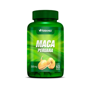 Maca Peruana 500mg - com 60 Cápsulas - Herbamed