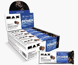 Power Protein Bar Caixa com 12 Unidades (492g) - Max titanium