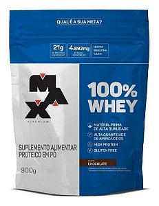 100% WHEY - REFIL (900G) MAX TITANIUM