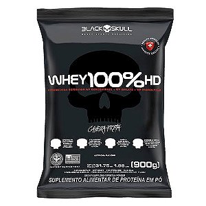 WHEY 100% HD REFIL BLACK SKULL - 900G