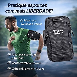 ￼Braçadeira Celular Esportiva | Academia Corrida Fitness | Ajustável Unissex