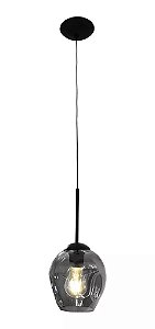 Pendente Ravelo Vidro Fume 1XE27