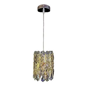 Pendente Cristal 15X25 Dourado