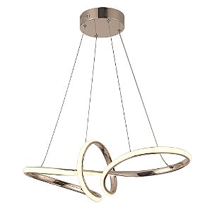 Lustre Pendente Moderno LED 35W Rose Gold