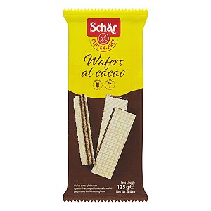 Biscoito Wafer Al Cacao Recheio Cacau sem Glúten Schar 125g