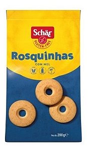 Rosquinhas com Mel Hoops  Sem Glúten/Lactose 200gr - Schar