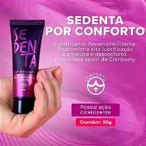 Sedenta Por Conforto Dessensibilizante Anal - Gel Lubrificante Íntimo 50g
