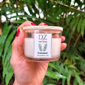 Vela Aromática Artesanal 100g - Feita com Ceras Vegetais, Essências limpas e Pavio de Algodão