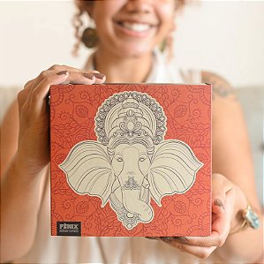 Caixa de presente decorada - Ganesha
