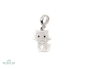 Berloque Gato Prata 925