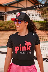 Camiseta Pink BT | Feminina (preta) - Proteção UV50