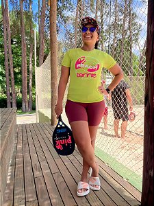 Camiseta Pink BT Beach | Feminina (verde lima)