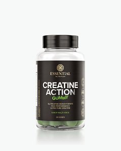 Creatine Action Gummy Maçã Verde 60 Unidades - Essential Nutrition