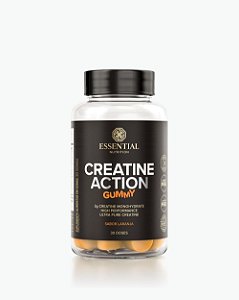 Creatine Action Gummy Laranja 60 Unidades - Essential Nutrition