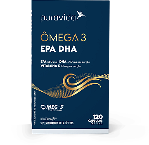 Ômega Super EPA e DHA Big 120 Cápsulas - Pura Vida