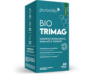 Bio Tri Magnésio (Bisglicinato, Malato, Taurato) 60 Cápsulas - Pura Vida