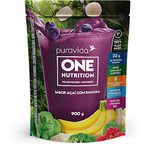 One Vegan Açaí com Banana 900g - Pura Vida