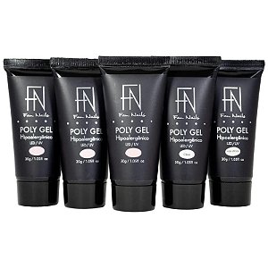 POLYGEL FAN NAILS 30G - CORES:NUDE