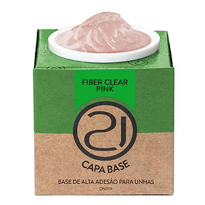 ECOLINE ONEFIX CAPA BASE 28G NAILS 21 - CORES:FIBER CLEAR PINK