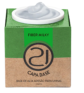 ECOLINE ONEFIX CAPA BASE 28G NAILS 21 - CORES:FIBER MILKY