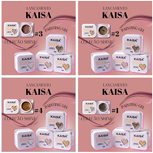 GEL COLEÇÃO SHINE 5ML KAISA - CORES:02
