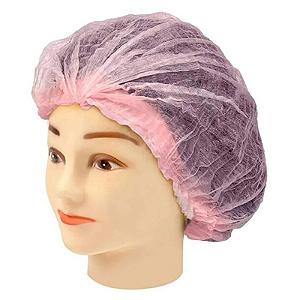 TOUCA DESCARTÁVEL ROSA C/25 SANTA CLARA