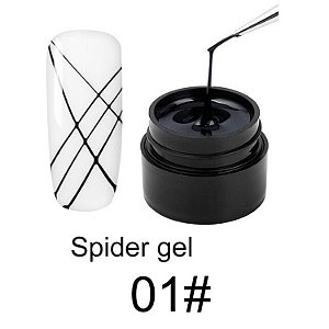 SPIDER GEL PRETO ZEM 8ML