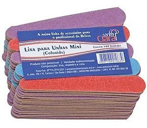 LIXA MINI POP COLORIDA C/100  SANTA CLARA