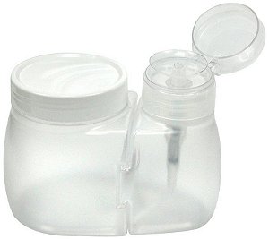 DOSADOR DE ACETONA C/ PORTA ALGODÃO TRANSPARENTE SANTA CLARA