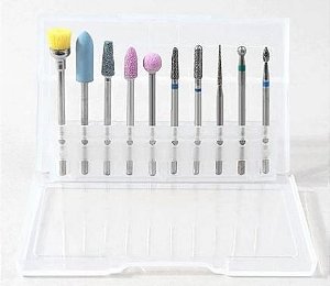 KIT 10 BROCAS  DIAMANTADAS P/ CUTILAGEM RUSSA 10PCS