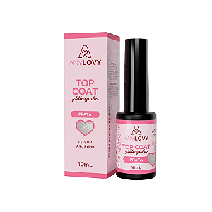 TOP COAT GLITTER PRATA 9G ANYLOVY