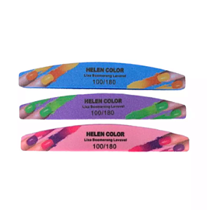 LIXA POLIDORA HELEN COLOR DECORADA 100/180 UND