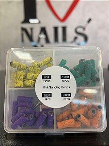 REFIL DE LIXA MANDRIL 80/120/180/240 60PCS COM BROCA