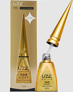 TOP COAT CLEAR DIAMOND 12ML UZE NAILS