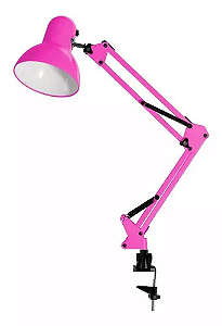 LUMINARIA ARTICULADA C/PRESILHA ROSA